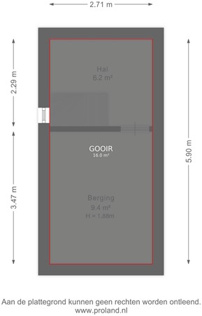 Floorplan - Van Hogendorplaan 24, 1272 GG Huizen